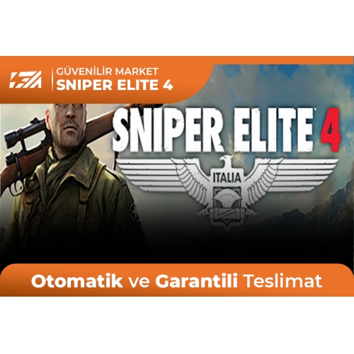  Sniper Elite 4 + Garanti + Destek